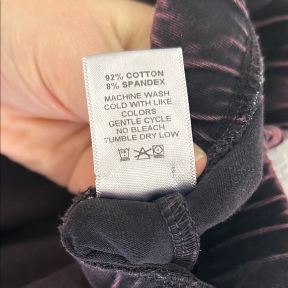 Jess & Jane Purple Mineral-Wash Pants | Size Small - Picture 5 of 6